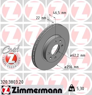 ZIMMERMANN 320.3803.20 EAN: 4250238757160.