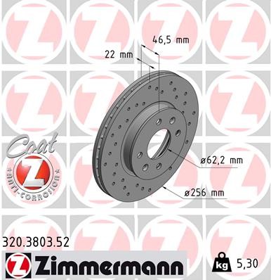 ZIMMERMANN 320.3803.52 EAN: 4250238748274.