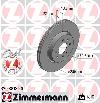 ZIMMERMANN 320.3818.20 EAN: 4250238779988.