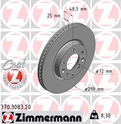 ZIMMERMANN 370.3083.20 EAN: 4250238757313.