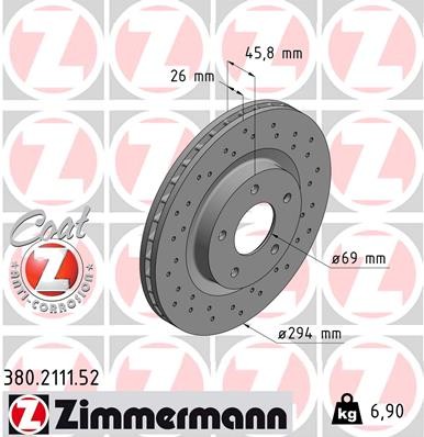 ZIMMERMANN 380.2111.52 EAN: 4250238763765.