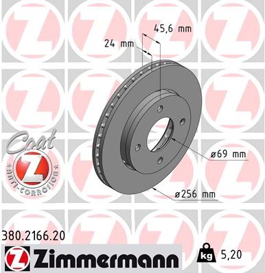 ZIMMERMANN 380.2166.20 EAN: 4250238757337.
