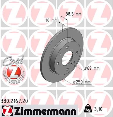 ZIMMERMANN 380.2167.20 EAN: 4250238757245.