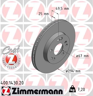 ZIMMERMANN 400.1430.20 EAN: 4250238757238.