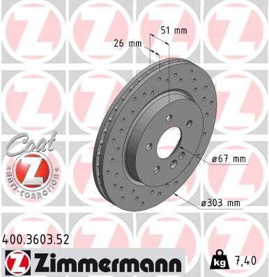 ZIMMERMANN 400.3603.52 EAN: 4250238745754.