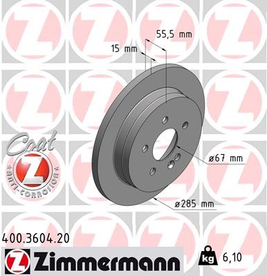 ZIMMERMANN 400.3604.20 EAN: 4250238719113.