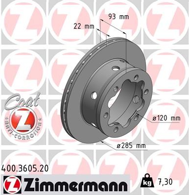 ZIMMERMANN 400.3605.20 EAN: 4250238757931.