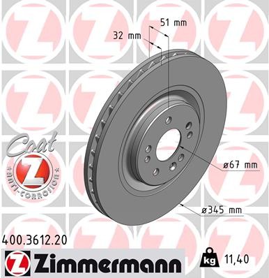 ZIMMERMANN 400.3612.20 EAN: 4250238719175.