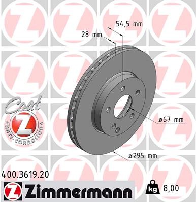 ZIMMERMANN 400.3619.20 EAN: 4250238719205.