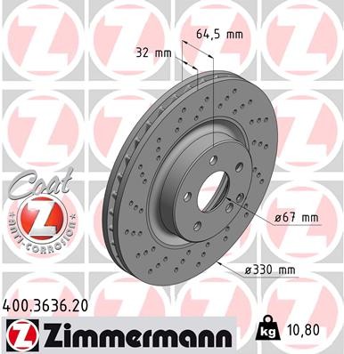 ZIMMERMANN 400.3636.20 EAN: 4250238748946.
