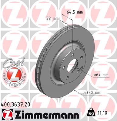 ZIMMERMANN 400.3637.20 EAN: 4250238748953.