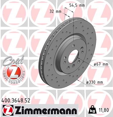 ZIMMERMANN 400.3648.52 EAN: 4250238749912.