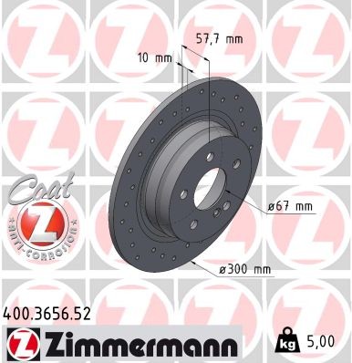 ZIMMERMANN 400.3656.52 EAN: 4250238790419.