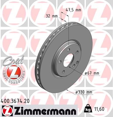 ZIMMERMANN 400.3674.20 EAN: 4250238753254.