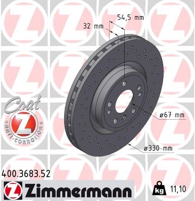 ZIMMERMANN 400.3683.52 EAN: 4250238758976.