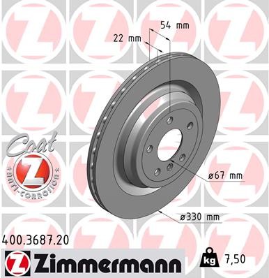 ZIMMERMANN 400.3687.20 EAN: 4250238755180.