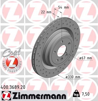 ZIMMERMANN 400.3689.20 EAN: 4250238755166.