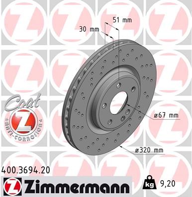 ZIMMERMANN 400.3694.20 EAN: 4250238759416.