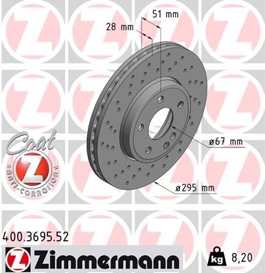 ZIMMERMANN 400.3695.52 EAN: 4250238763789.