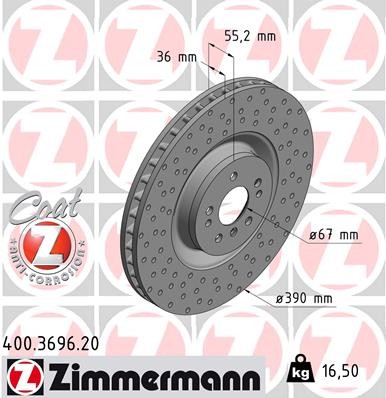 ZIMMERMANN 400.3696.20 EAN: 4250238760788.