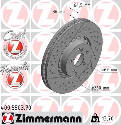 ZIMMERMANN 400.5503.70 EAN: 4250238760993.