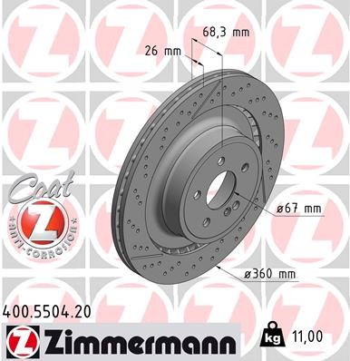 ZIMMERMANN 400.5504.20 EAN: 4250238760917.