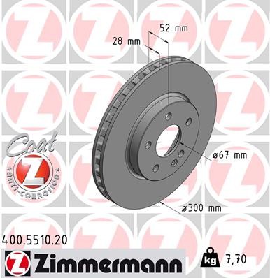 ZIMMERMANN 400.5510.20 EAN: 4250238766278.