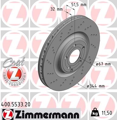 ZIMMERMANN 400.5533.20 EAN: 4250238777007.
