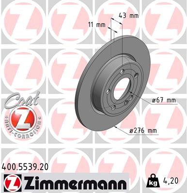 ZIMMERMANN 400.5539.20 EAN: 4250238780786.