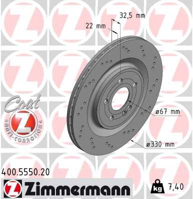 ZIMMERMANN 400.5550.20 EAN: 4250238784425.