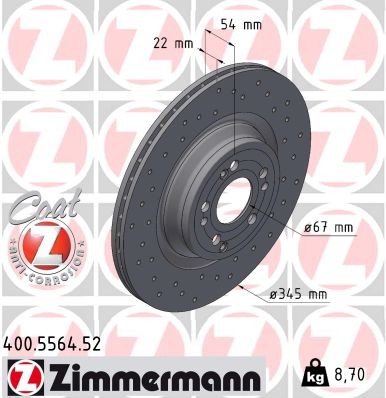 ZIMMERMANN 400.5564.52 EAN: 4250238787693.