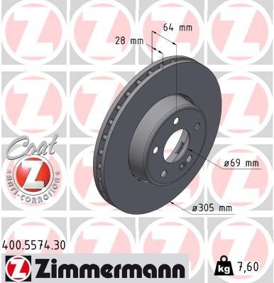 ZIMMERMANN 400.5574.30 EAN: 4250238788225.