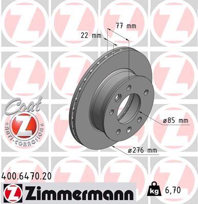 ZIMMERMANN 400.6470.20 EAN: 4250238757870.