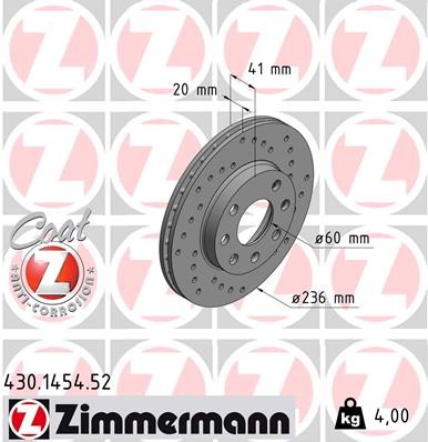 ZIMMERMANN 430.1454.52 EAN: 4250238749530.