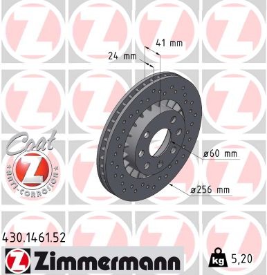 ZIMMERMANN 430.1461.52 EAN: 4250238746324.