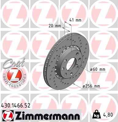 ZIMMERMANN 430.1466.52 EAN: 4250238752776.
