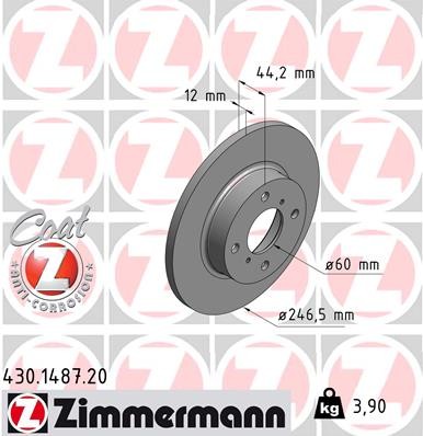 ZIMMERMANN 430.1487.20 EAN: 4250238763383.
