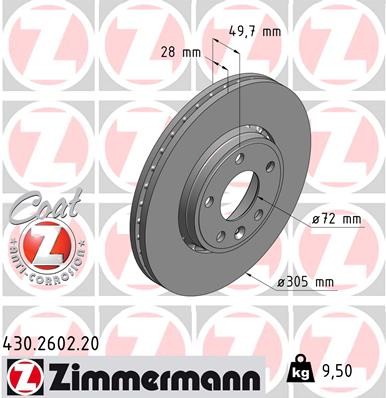 ZIMMERMANN 430.2602.20 EAN: 4250238762867.