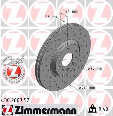 ZIMMERMANN 430.2607.52 EAN: 4250238748724.