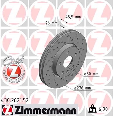 ZIMMERMANN 430.2621.52 EAN: 4250238763796.