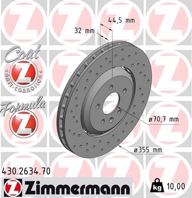 ZIMMERMANN 430.2634.70 EAN: 4250238761129.