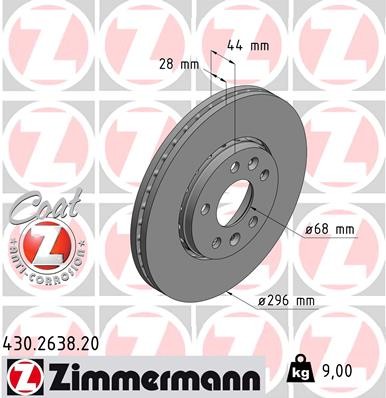 ZIMMERMANN 430.2638.20 EAN: 4250238766698.
