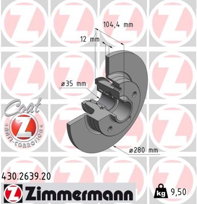 ZIMMERMANN 430.2639.20 EAN: 4250238792161.