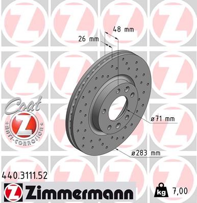 ZIMMERMANN 440.3111.52 EAN: 4250238750499.