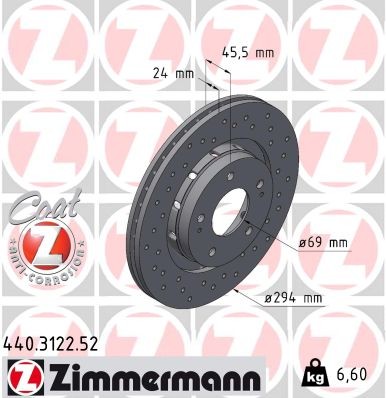 ZIMMERMANN 440.3122.52 EAN: 4250238752950.