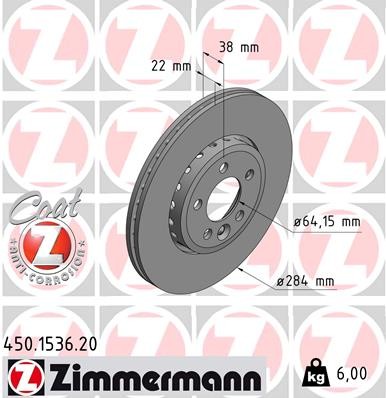 ZIMMERMANN 450.1536.20 EAN: 4250238764175.