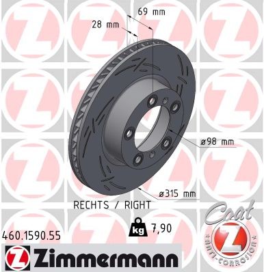 ZIMMERMANN 460.1590.55 EAN: 4250238789406.