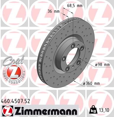 ZIMMERMANN 460.4507.52 EAN: 4250238776802.