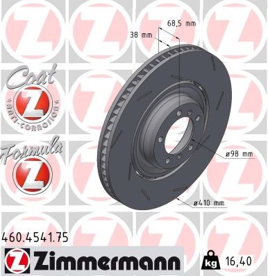 ZIMMERMANN 460.4541.75 EAN: 4250238781974.
