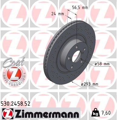 ZIMMERMANN 530.2458.52 EAN: 4250238751274.